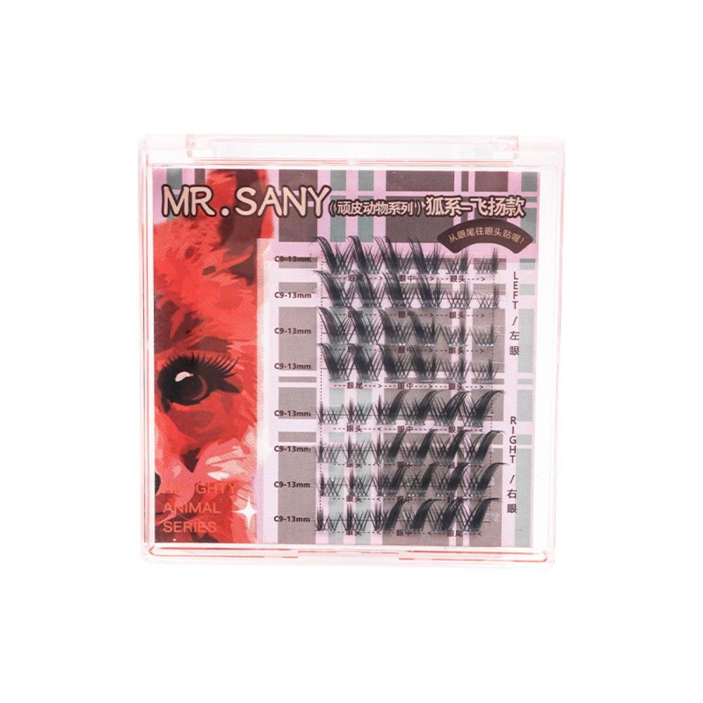 Lovable Segmented False Eyelash Manga Glue Free False Eyelashes Sweet Self-adhesive Lashes Makeup
