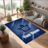 Toronto Maple Leafs Crystal Velvet Rug, Custom Name Text Personalized Non‑Slip Floor Mat for Home Decor Gift