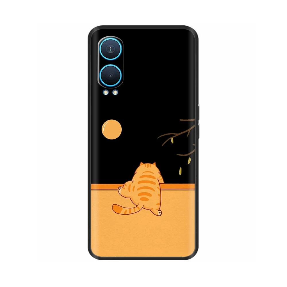 Чехол для телефона Oneplus Nord Ce4 Lite 5G Милый Кот Бампер Чехол для Oneplus Nord Ce 4 Lite Мягкий Силикон Защита от Падения Задние Чехлы