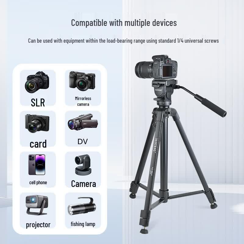 Yunteng VCT-860 Professional Hydraulic Head Camera Tripod