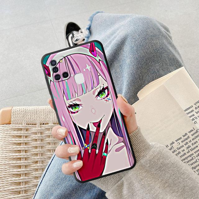 Чехол для телефона Samsung Galaxy A10 A50 A10s A70 A54 A34 A02s A02 A01 A20e A03 Core A04 A03s A04s аниме Zero Two Darling Cover