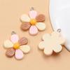 5 Color Resin Flower Charms: 24x30mm for Bags, Necklaces, Bracelets, and Phone Accessories