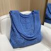 Retro Women’s Knitted Mesh Shoulder Bag - Spring/Summer Handbag
