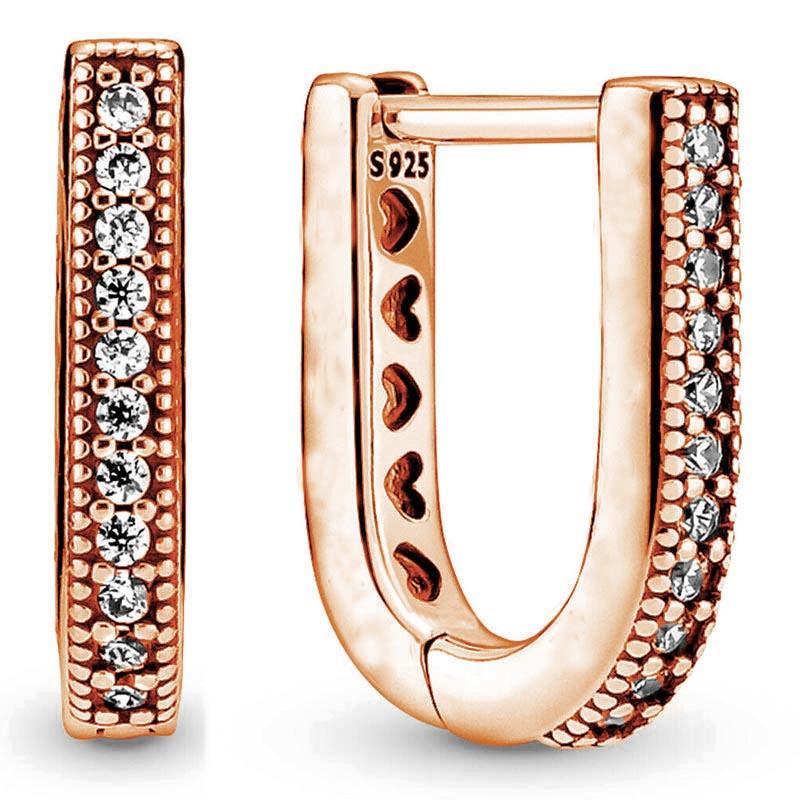 Серьги из стерлингового серебра 925 пробы Allure Of Faith Signature Circles Moments, очаровательные серьги-кольца с двойным кольцом для женщин, модные украшения