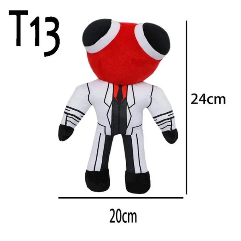 Rainbow Friends roblox, плюшевая игрушка, мультяшный игровой персонаж, кукла, кавайный синий монстр, мягкие игрушки для детей, рождественские подарки