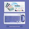 Jingzun 10-дюймовый набор Bluetooth-клавиатуры и персонализированной мыши для iPad/планшетов/телефонов с сенсорным управлением и цветной печатью