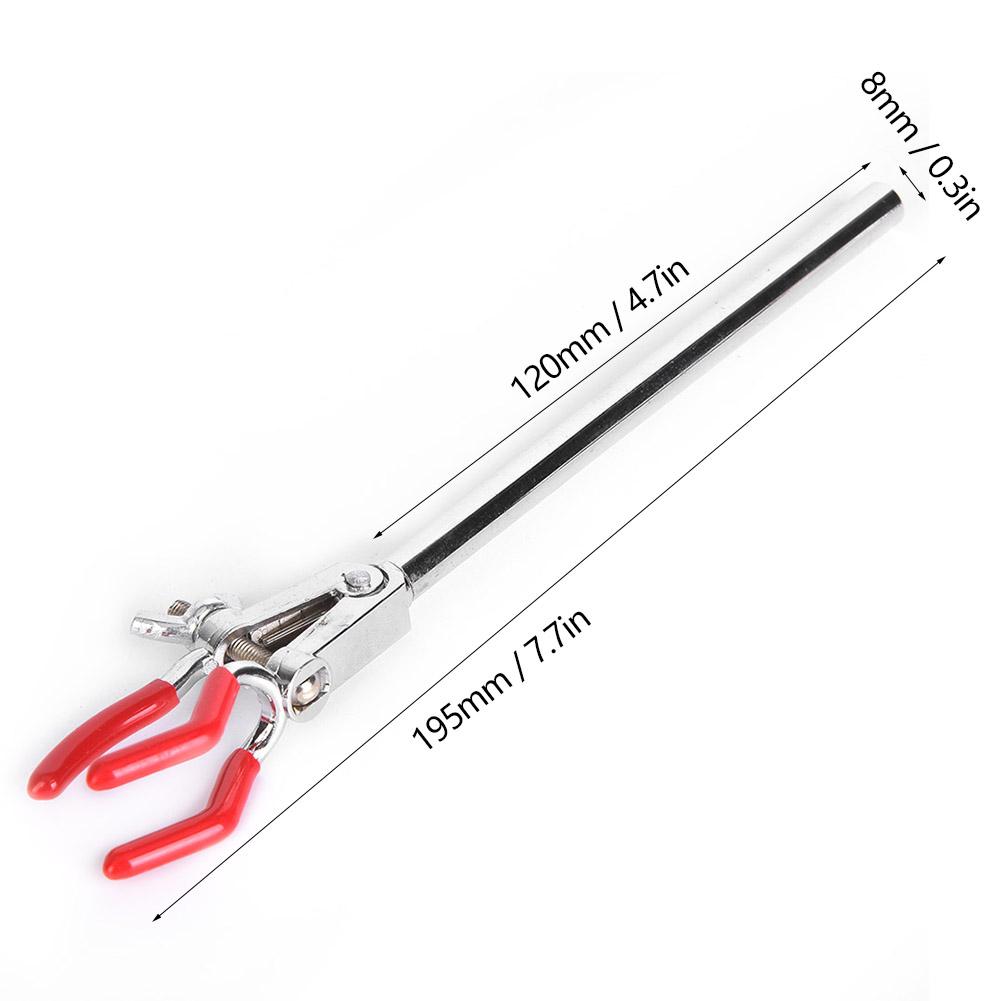 Zinc Alloy Three Jaw Lab Flask Clamp Clip Laboratory Instrument Experiment Accessories