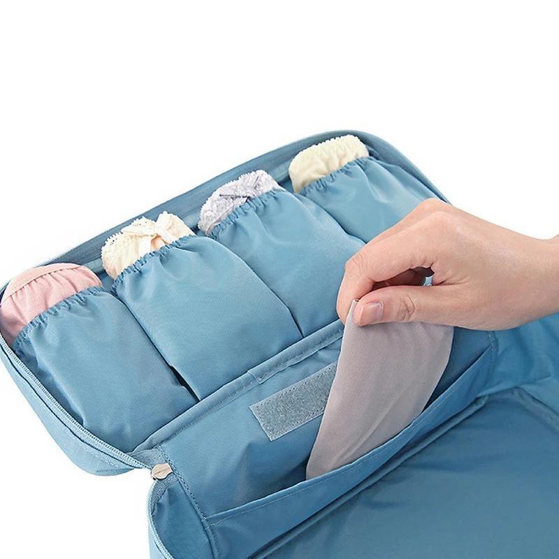 Women's Storage Bag Travel Necessity Accessories Underwear Clothes Bra Organizer Cosmetic Makeup Pouch Case