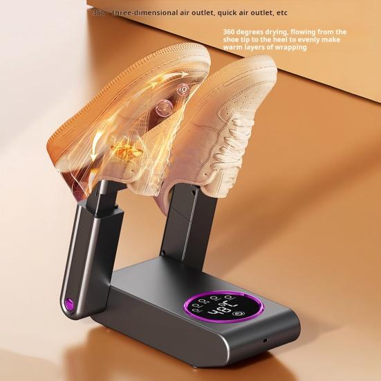 Электрическая сушилка для обуви и сапог с таймером, постоянная температура, тихая работа, сушка на 360 градусов, складная конструкция