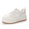 Leather White Shoes Women's New Autumn and Winter Platform Muffin Small Sports Clunky Casual Board Shoes Fashion
