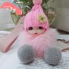 Pompom Cute Pompom Keychain Expression Face Cute Fluffy Plush Doll Key Chain  Girl Gift