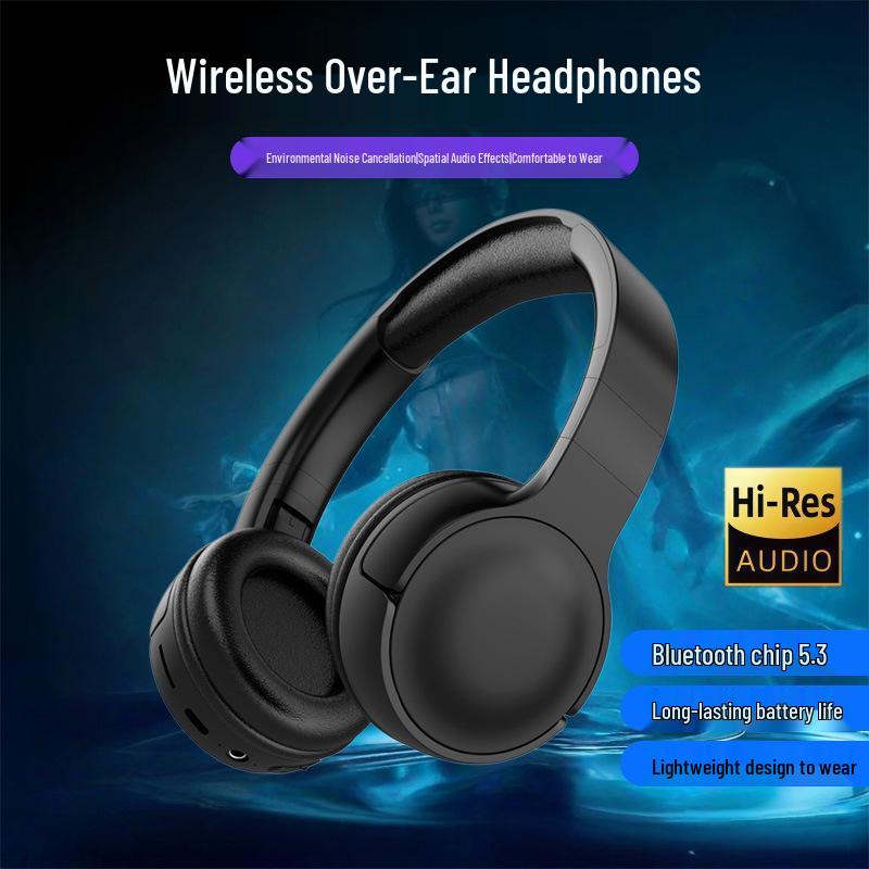 Беспроводные накладные Bluetooth-наушники C2251: Игры, Спорт, Мощный Бас, Длительное Время Работы от Батареи, Высокое Качество Звука.