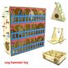 Solid Wood Hamster Maze: Interactive Seesaw and Climbing Ladder for Small Pets
