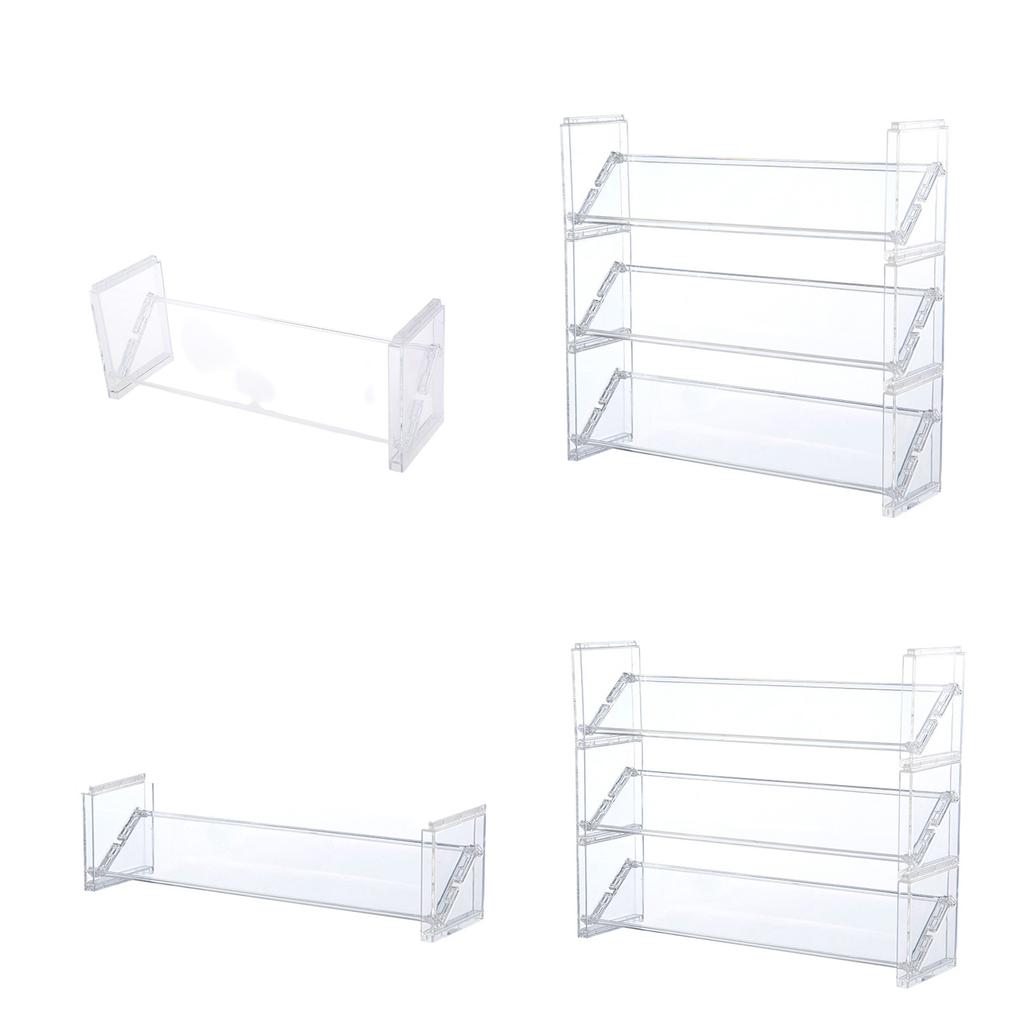 Прозрачная многослойная косметическая стойка для хранения Домашний аксессуар для туалетных столиков Письменный стол Прочные пластиковые органайзеры для макияжа Бытовое использование