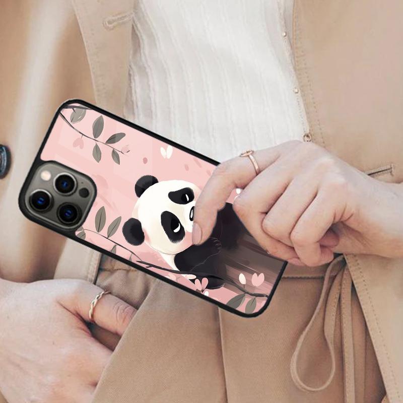 Мультяшный Милый Медведь Панда Магнитный Чехол Для Телефона Для APPLE iPhone 17 Air 16 14 13 12 Pro Max 15 Plus Беспроводная Зарядка MagSafe Чехол
