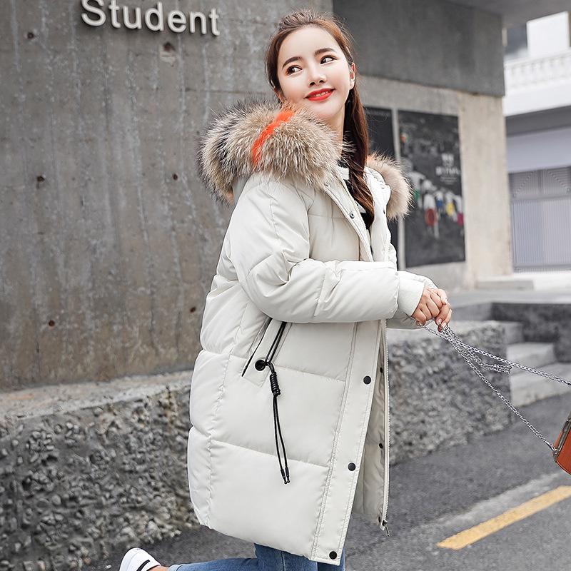 Premium Quality In The Long Section Of Down Cotton Women's Fashion Thickening Casual Wind Coats For All Occasions