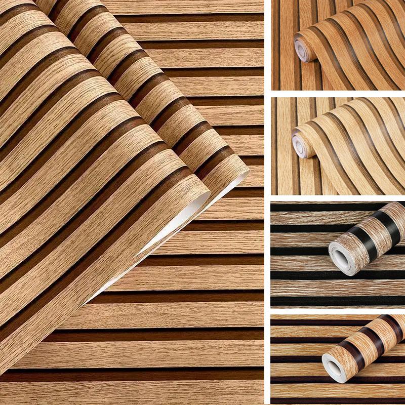 Vinyl Decorative Film Wood Grain Sticker Home Decor Waterproof Wallpaper Wall Paper Roll Furniture Self Adhesive PVC Cabinet
