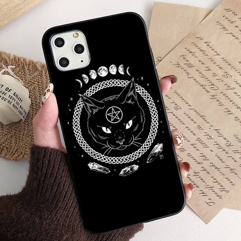 MaiYaCa Ведьма и кошка красочный милый чехол для телефона для iPhone 13 11 12 pro XS MAX 8 7 6 6S Plus X 5S SE 2020 XR чехол
