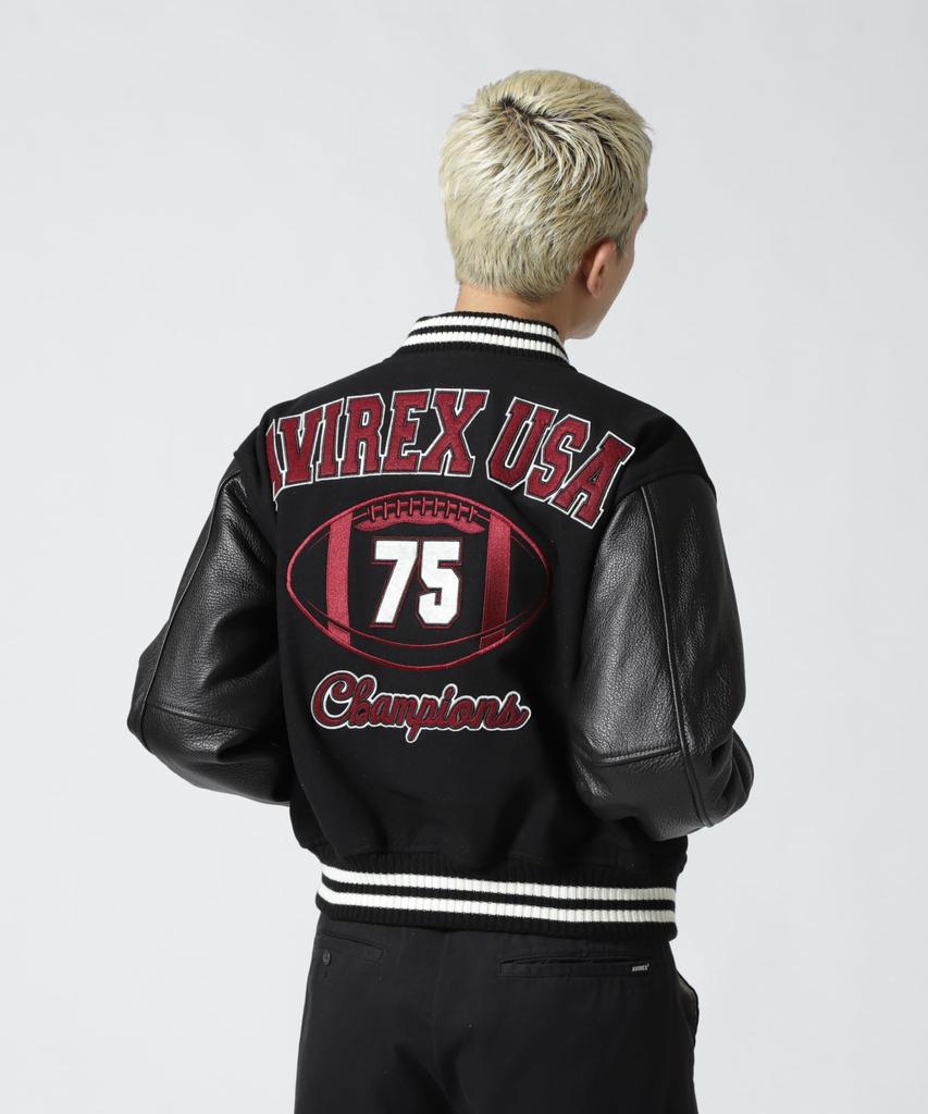 Ограниченная коллекция SKOOKUM VARSITY JACKET XL 010 Черный [Avirex] WEB&DEPOT Мужская 783-4952054