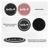 CNR2 1/2pcs Car Silicone Coasters Water Cup Pads Non-Slip Mats For KIA Stinger Optima Cerato Soul Venga Forte Spectra Sedona