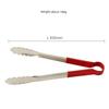 Thickened Stainless Steel Tongs, Bread Tongs, Barbecue Tongs, Rubber-Handled Hanging Food Tongs, 10-12- 14-16inch Plum Blossom Tongs