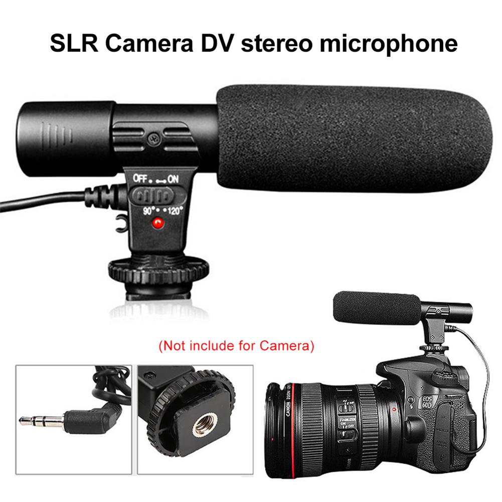 MIC 01 Стерео Видеокамера Микрофон для DSLR Камеры Компьютера ПК Мобильного Телефона Микрофон для iPhone 8 X