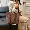 Spacious Stylish And Nylon Tote Bag For Women With Quilted Design Perfect For Everyday Use