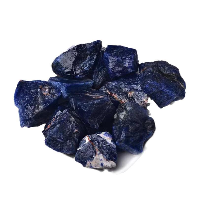 Labradorite Natural Blue Vein Stone: Large Carved Mineral Specimen for Teaching and Ornamentation