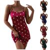Fashion Digital Valentine's Day Love Women's Sexy Suspender Nightdress