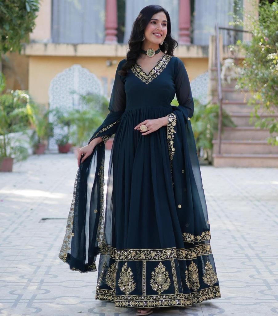 Дизайнерское готовое платье с комплектом дупатта, праздничная одежда, болливудская этническая курти, индийская, пакистанская