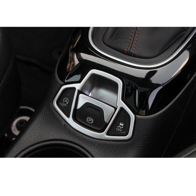 For Jeep Compass 2017 2018 Stick Cover Armrest Handrail Trim Frame Lamp Electronic Handbrake Parking Brake