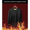 Мужское осенне-зимнее худи с бархатной круглой горловиной, однотонное, свободное, теплое нижнее белье, толстая мужская одежда