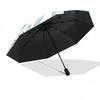 1pc Ghost Figure Fully Automatic Folding Portable Umbrella, 8 Iron Frames, Three-Fold Design, Suitable for All Seasons, Suitable for Outdoor Use.S068