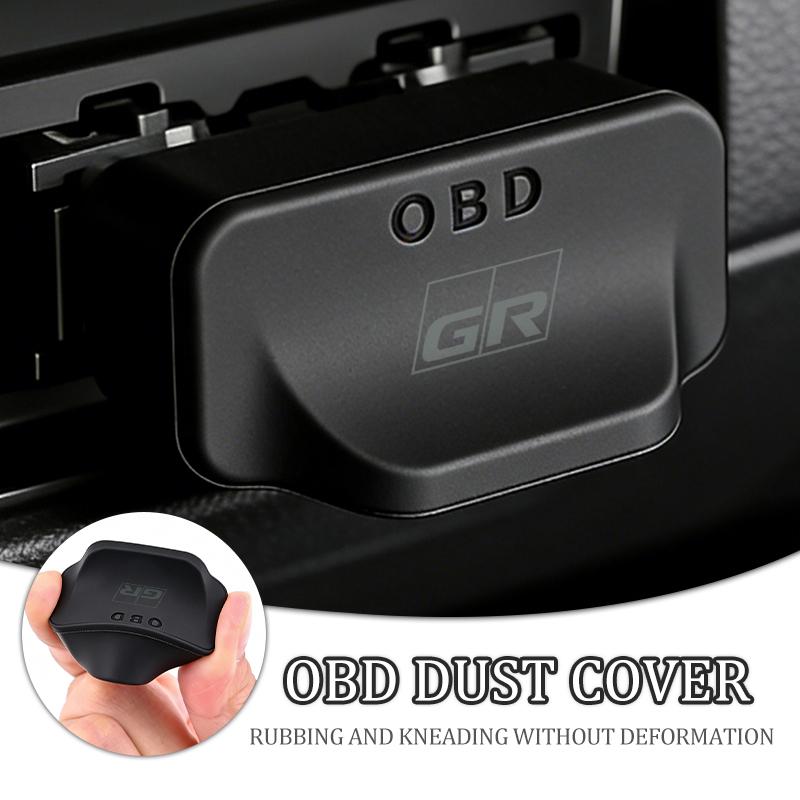 For S4 Car Silicone OBD Dust Cover Waterproof Protective Cover Crown Corolla YARIS L Auris C-HR Hilux Vios Rav4 Prius JH4