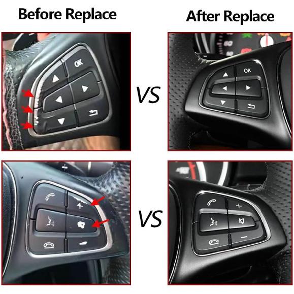 Совместимость с кнопками рулевого колеса Mercedes Benz, замена ABC Class W176 2014-2018/GLE C292 W166 2015-2019, рулевое колесо GLS X166 SL-Class