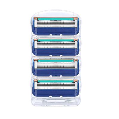 4 шт. Оригинальная мужская бритва с 5-слойными лезвиями, сменная головка, ручные безопасные лезвия