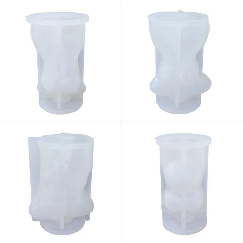 Креативная форма для свечей Силиконовая форма для человеческого тела Женское тело Мужское Женское Человеческая форма Ароматерапия Гипс DIY Форма