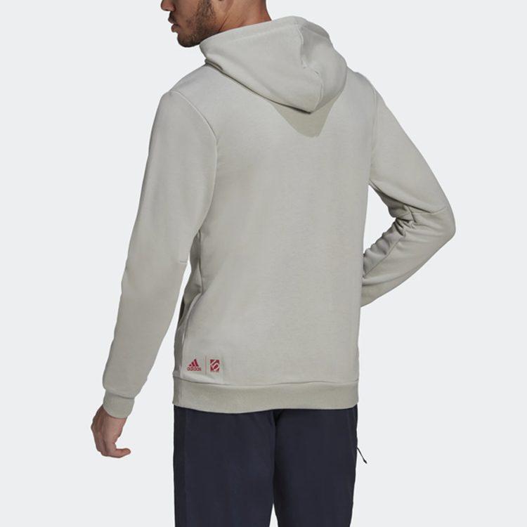 adidas Толстовки Мужские Металлик Серый С Капюшоном Умеренный Обычный FT2933