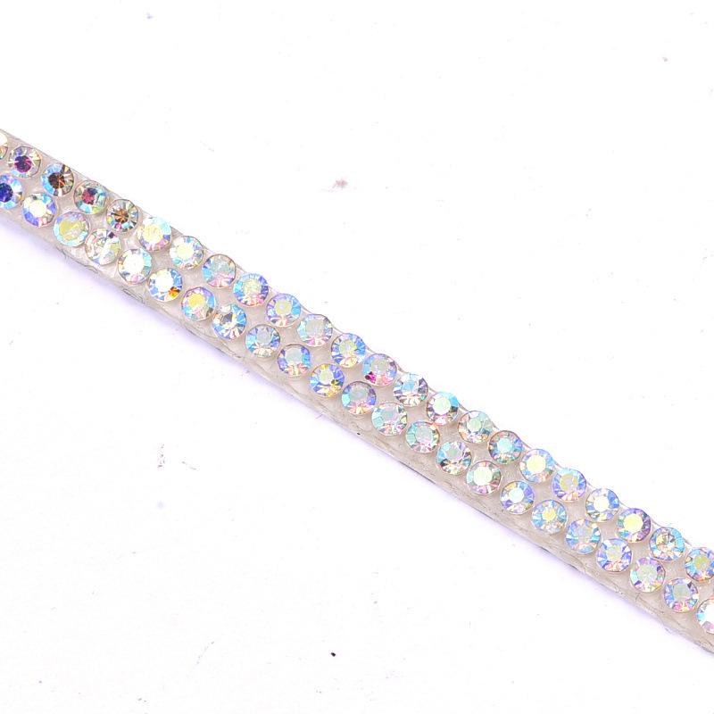 Glass Mesh Drill Row Drill Double-Sided Rubber Drill Piece Diy Rhinestone Mobile Phone Beauty Case Car Drill Sticker Accessories