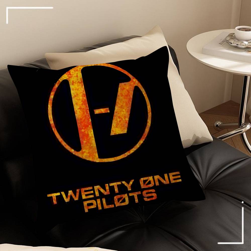 Популярные Подушки с Логотипом Группы Twenty One Pilots Подарки Мебель для Дома и Офиса Постельное Белье для Спальни Чехол для Подушки в Машину 45X45 см