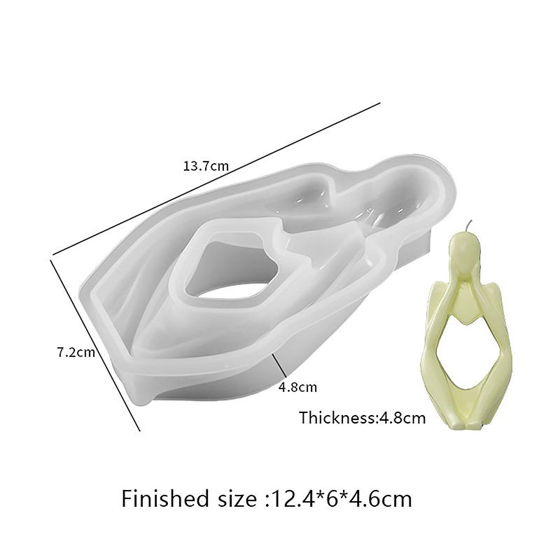 Скандинавское искусство, абстрактная статуя мыслителя, силиконовая форма, современная полимерная форма ручной работы