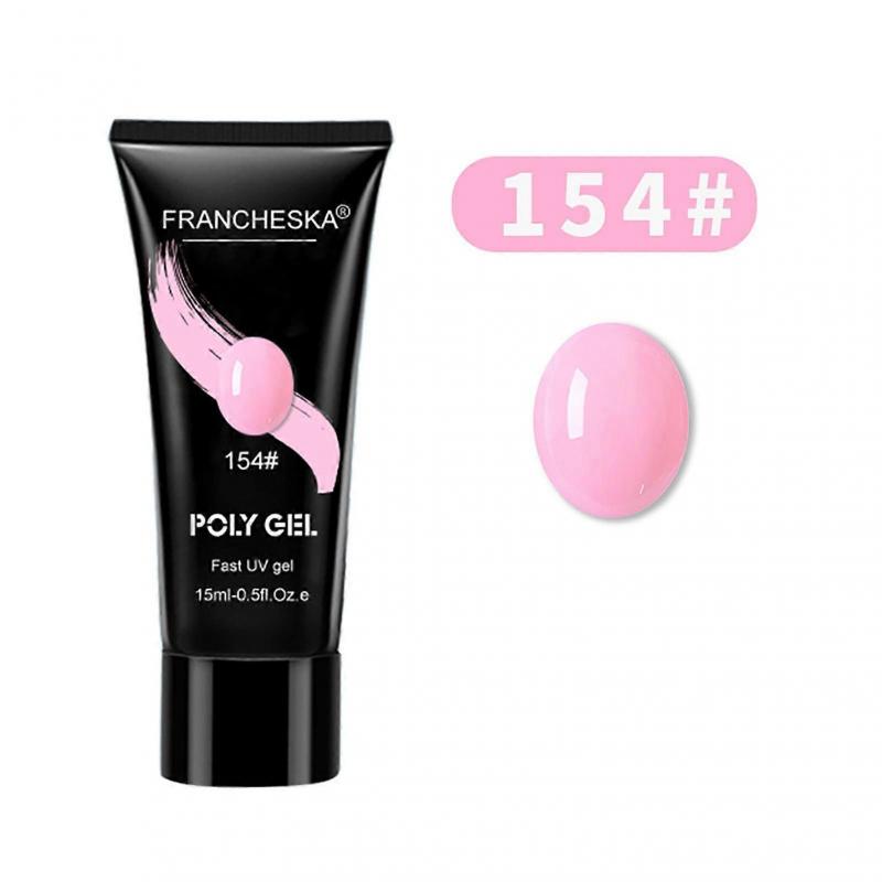 Набор для наращивания ногтей Инструменты для нейл-арта Стартовый набор с 15 мл полигеля для ногтей УФ-лампа