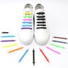 NO.8 12Pcs Silicone Shoelaces for Shoes Elastic Laces Sneakers No Tie Shoe Laces Kids Adult Rubber Shoelace One Size Fits All Shoes