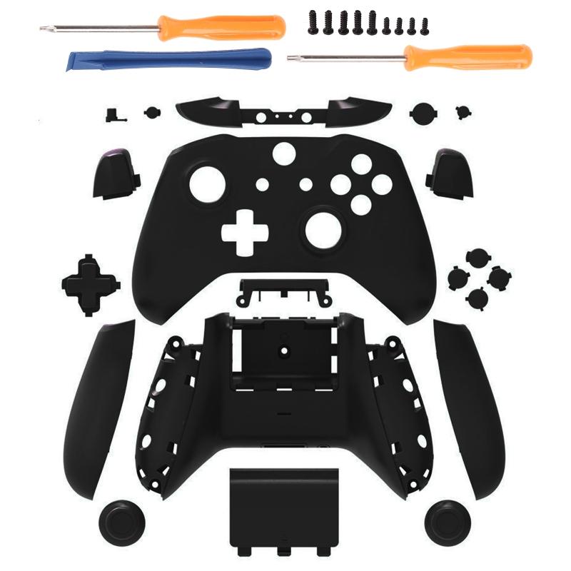 Матовый для корпуса корпуса Полный набор для корпуса Передние панели + Кнопки ABXY Бамперы Запасные части для контроллера XB One S Slim
