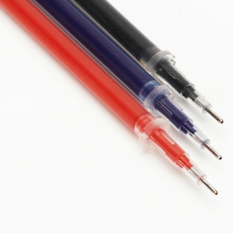 10 шт./набор Гелевая ручка-шарик Стержень Черный Синий Красный Канцелярская принадлежность Гелевый стержень