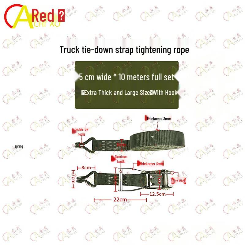 Heavy-Duty Ratchet Tie-Down Cargo Strap