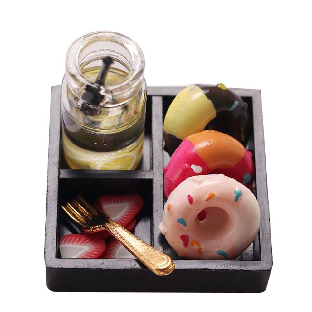 Scene Model Photo Props Doll Accessories Simulation Food Toy Miniature Snack Drink Dollhouse Bento