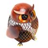 Копилка в форме совы, металлическая монетница в форме совы, ручная работа, украшение для сдачи, гостиная, выкл.