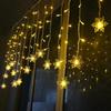 Christmas Lantern String Light Ice Crystal Snowflake Ice Lantern Festival Wedding Decoration Background Light Outdoor Star