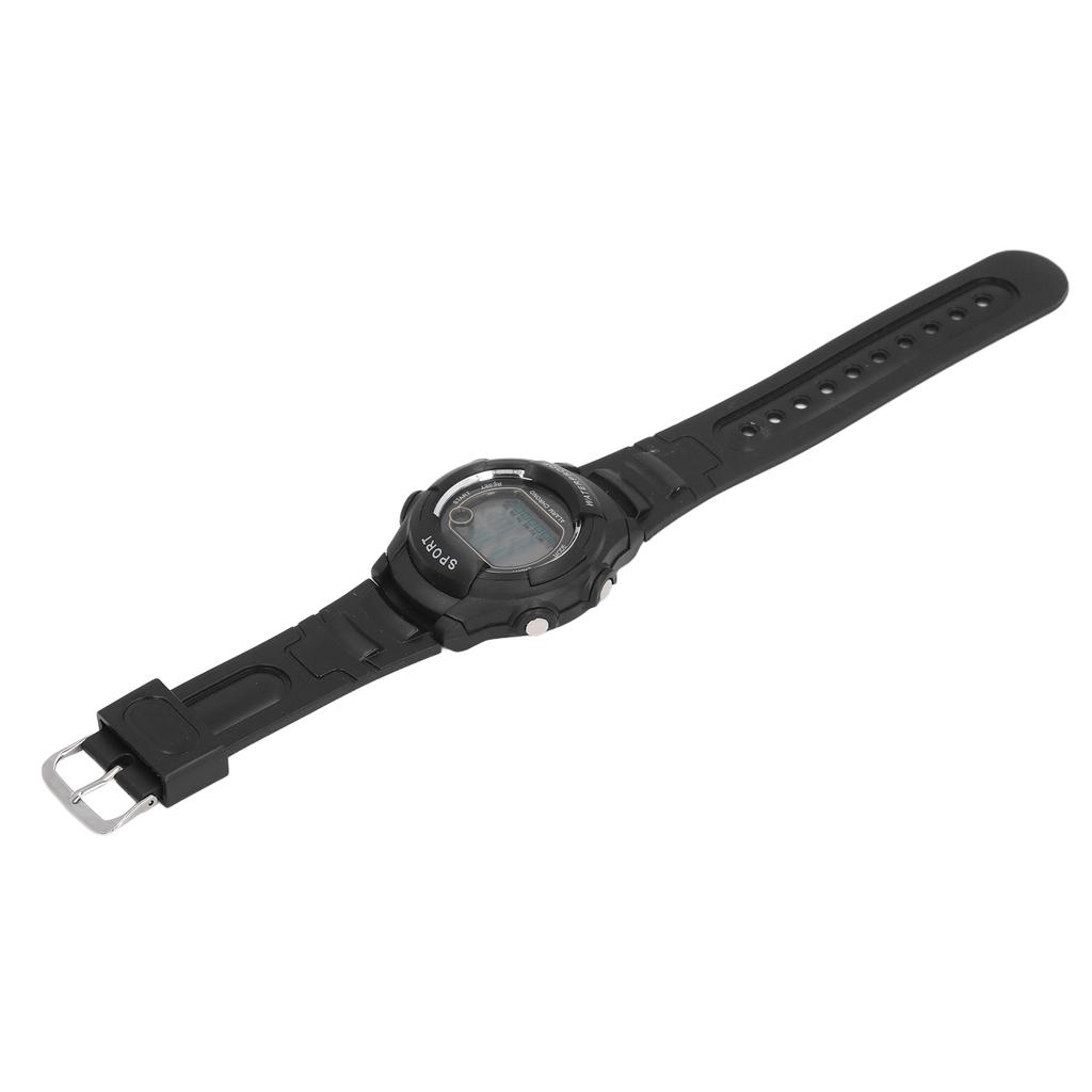 Sports Multifunctional Watch 50M Waterproof Vintage Unisex LED Luminous Stopwatch Alarm 12/24 Hour